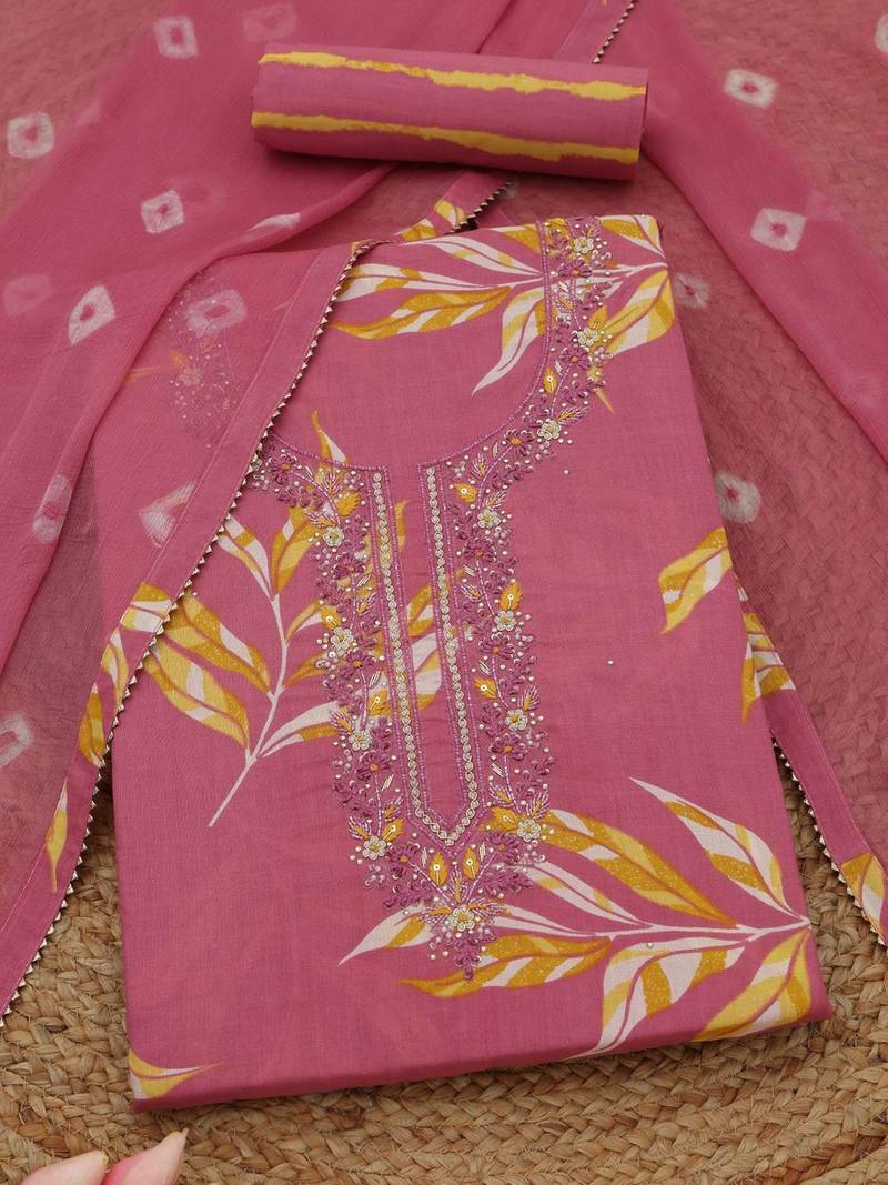 printed unstitched dress material