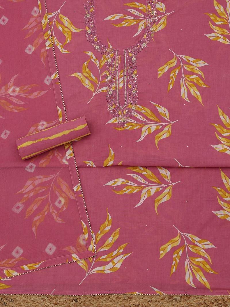 printed unstitched dress material