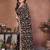 Black embroidered saree with unstitched blouse