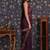 Purple sequin patta geaorgette party wear saree