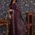 Purple sequin patta geaorgette party wear saree