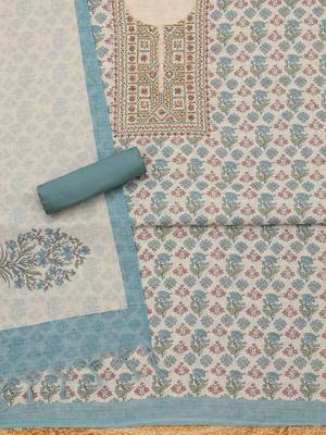 printed linen unstitched dress material 5