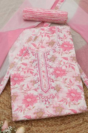 printed unstitched dress material