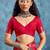 Red woven design kanjeevaram saree with blouse piece
