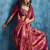 Magenta woven design kanjeevaram saree with blouse piece