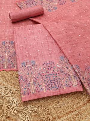 printed unstitched dress material 1