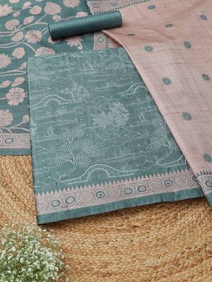 printed unstitched dress material 1