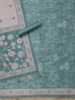 printed unstitched dress material 4