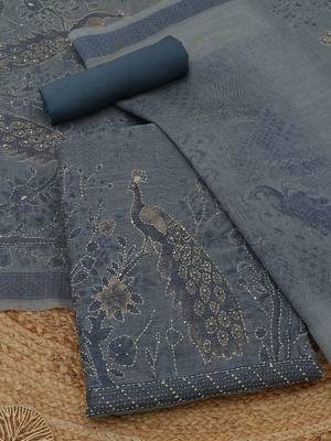printed unstitched dress material 1