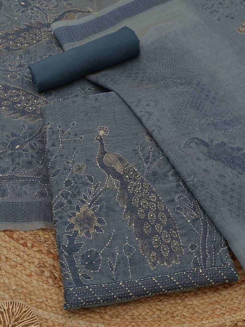 printed unstitched dress material
