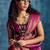 Magenta woven design kanjeevaram saree with blouse piece