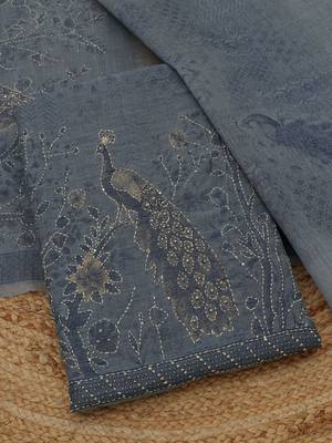 printed unstitched dress material 2