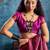 Magenta woven design kanjeevaram saree with blouse piece