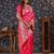 Pink ethnic motifs woven design silk blend banarasi sarees