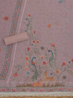 embroidered viscose rayon unstitched dress material 4