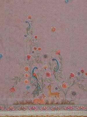 embroidered viscose rayon unstitched dress material 5