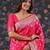 Pink ethnic motifs woven design silk blend banarasi sarees