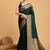 Green art silk zari kanjivaram saree with unstitched blouse piece