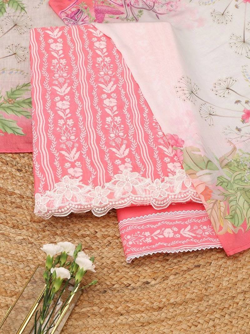 printed unstitched dress material
