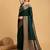 Green art silk zari kanjivaram saree with unstitched blouse piece