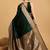 Green art silk zari kanjivaram saree with unstitched blouse piece