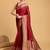 Red woven design art silk kanjeevaram saree with blouse piece