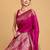 Pink woven embellished art silk kanjivaram pink saree