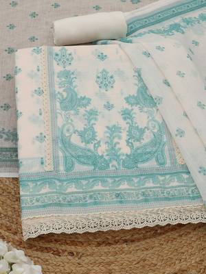 printed linen unstitched dress material 2