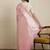 Pink women woven design zari banarasi saree