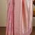 Pink women woven design zari banarasi saree
