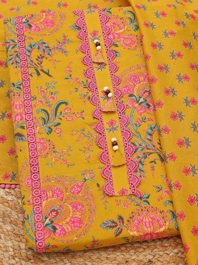 printed unstitched dress material