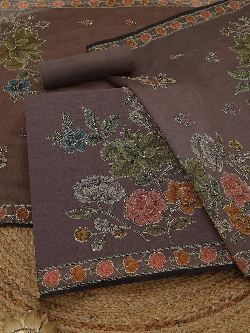 printed unstitched dress material
