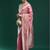 Pink woven design chanderi sarees with blouse piece