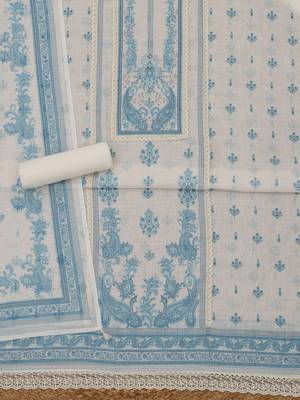 printed linen unstitched dress material 3