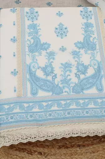 printed linen unstitched dress material