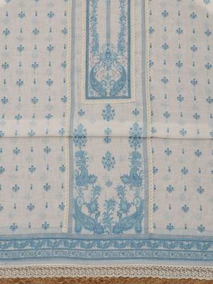 printed linen unstitched dress material 5