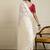 Cream floral motifs printed banarasi saree with blouse piece