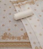 printed linen unstitched dress material