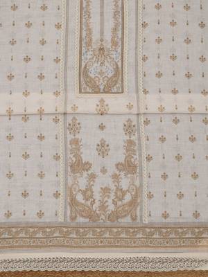 printed linen unstitched dress material 5