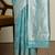 Blue woven design saree with blouse