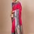 Pink woven design banarasi saree with blouse piece