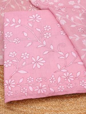 printed linen unstitched dress material 4