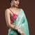 Green woven design chanderi sarees with blouse piece