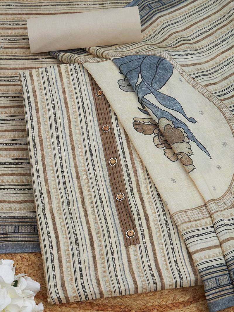 printed unstitched dress material