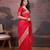 Red woven design zari ethnic motifs saree