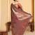 Rust ethnic motifs woven design kanjeevaram saree