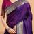 Purple woven design zari kanjivaram saree with unstitched blouse
