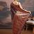 Maroon ethnic motifs woven design kanjeevaram saree
