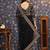 Black embellished supernet sarees