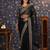 Black embellished supernet sarees